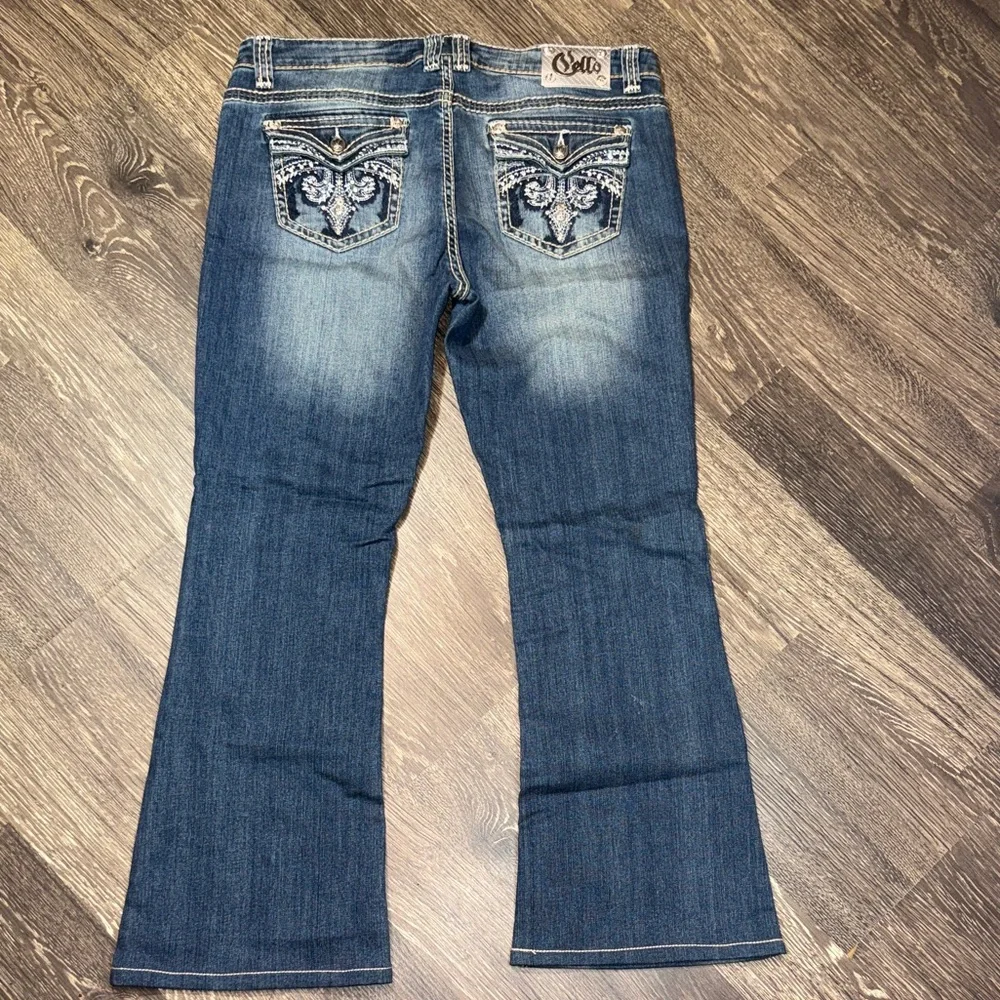 Cello Embroidered Beaded Flare leg Jeans Size:30x30
